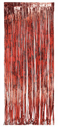 Parti Dünyası - Kapı Perdesi Kırmızı Renk 100 x 220 cm
