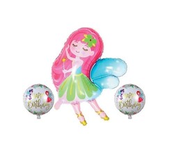 Parti Dünyası - Peri Kızı Folyo Balon 3 lü Set
