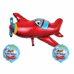 Parti Dünyası - Uçak Folyo Balon 3 lü Set